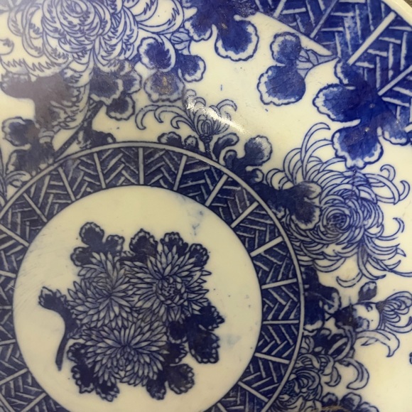 Blue and White Decorative Charger - Picture 2 of 6